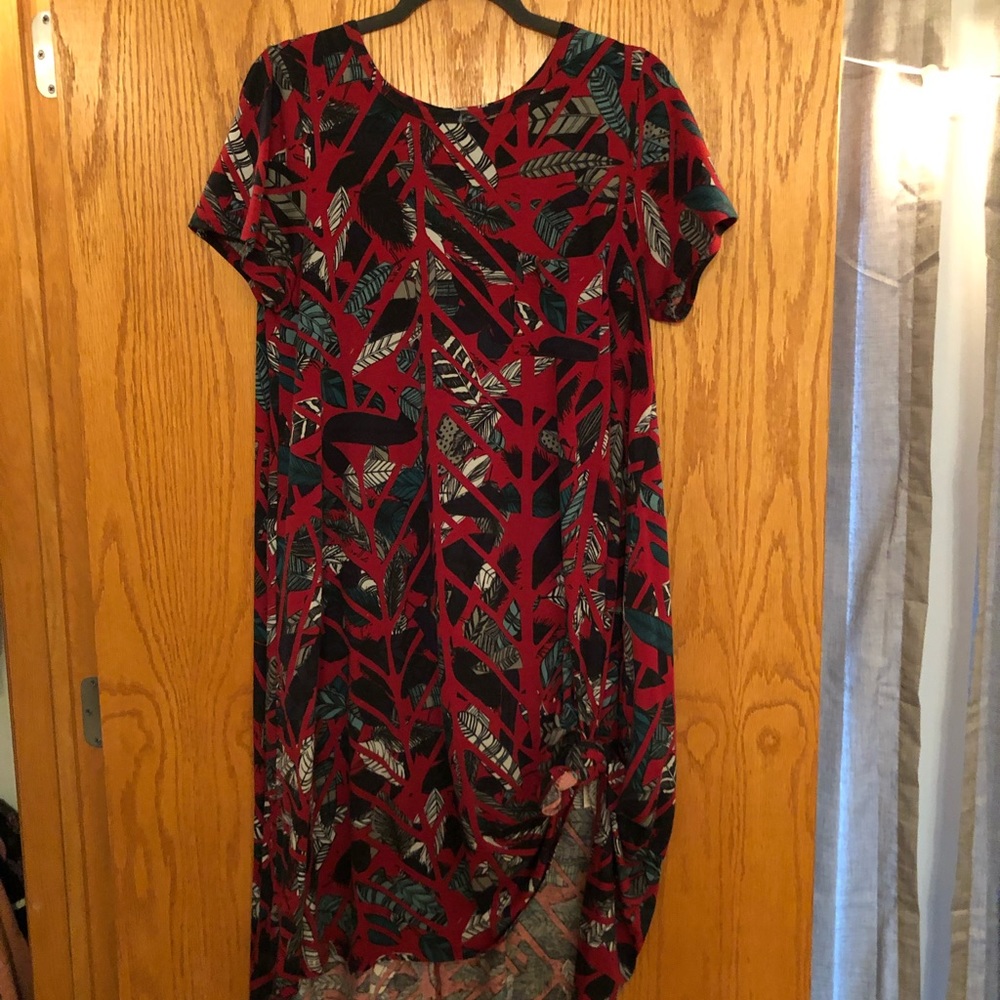 Feather and arrow Lularoe Carly size Med